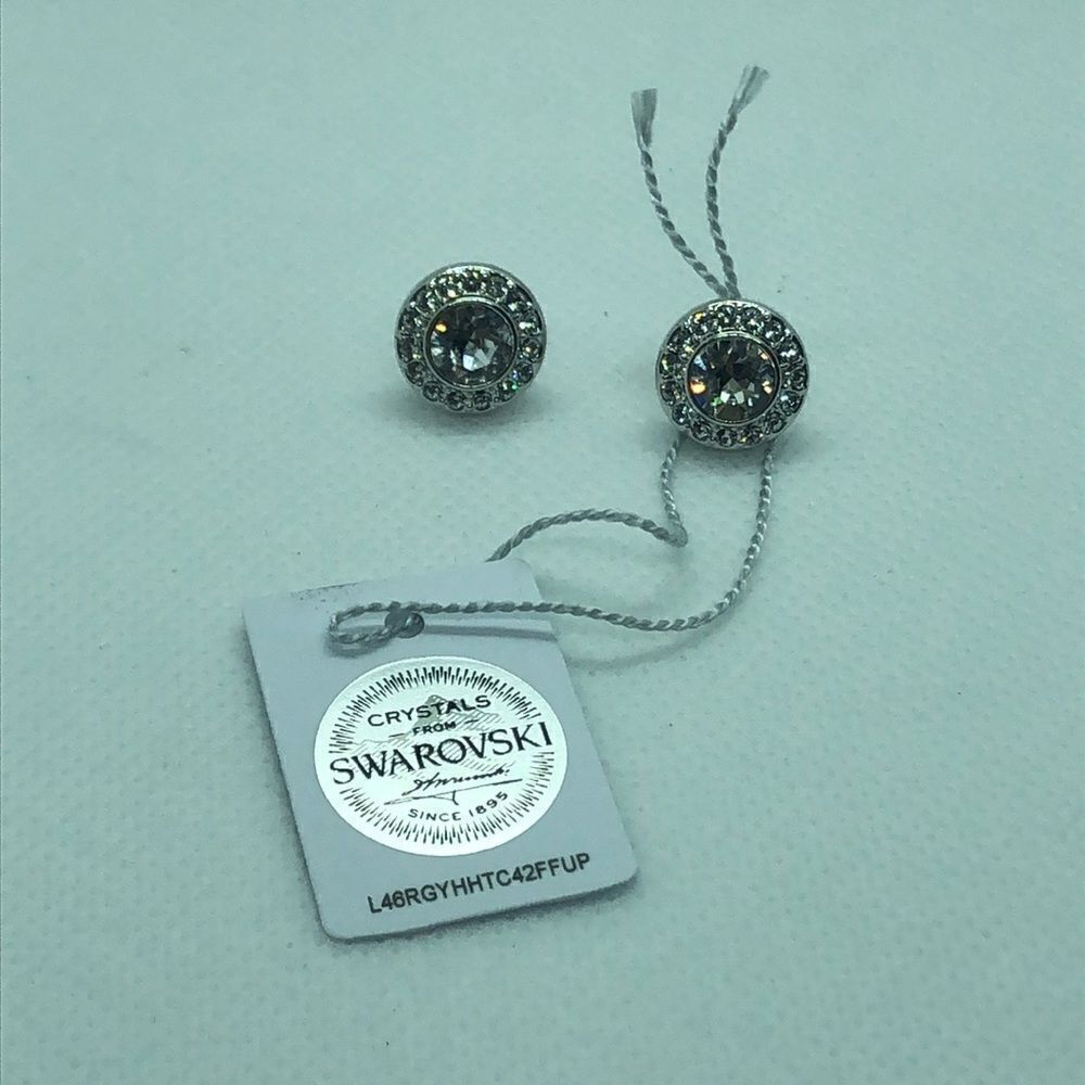 💛 Nic & Syd White Crystal Earrings